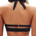 Yonique Women Halter Bikini Top Only Retro Swimsuit Top Push Up Bathing Suit Top No Bottom