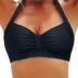 Yonique Women Halter Bikini Top Only Retro Swimsuit Top Push Up Bathing Suit Top No Bottom