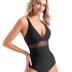 SUUKSESS Women Sexy Mesh Tummy Control Swimsuit Push Up High Waisted Bathing Suit