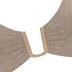 ZAFUL Women's Two Piece Swimsuit Textured U-Wired Metal Criss Cross String Bikini High Leg Bathing Suits