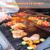 Grill Mesh Mat Set 5 Barbecue Grill Accessories Reusable Non-Stick Grill Mat for Vegetables Fish Grilling Mat Sheets for Outdoor Smoker Charcoal Gas Electric Grill BBQ Tools,XL 15.75 x 13 inch, Black