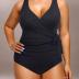 Yonique Plus Size One Piece Swimsuits for Women Tummy Control Bathing Suits Full Coverage Swimwear