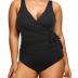 Yonique Plus Size One Piece Swimsuits for Women Tummy Control Bathing Suits Full Coverage Swimwear