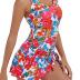 One Piece Swim Dress Swimsuits for Women Tummy Control Swimdress Skirt Bathing Suit