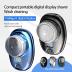 Mini Shaver Portable Electric Shaver,Waterproof USB Electric Razor for Men,Rotary 3-Blade Head Pocket Portable Electric Shave with LCD Digital Display for Travel. (Blue)