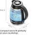 Chefman Electric Kettle, 1.8L 1500W, Hot Water Boiler, Removable Lid for Easy Cleaning, Auto Shut Off, Boil-Dry Protection, Stainless Steel Filter, BPA Free, Borosilicate Glass Electric Tea Kettle