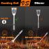 Grill Tools Set,Stainless Steel Grill Set for Men, 6pc BBQ Tools Grilling Accessories Kit with Spatula,Fork,Knife,Brush,Tongs & Carry Bag Grill Utensils Set for Outdoor Grill