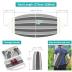 MOSFiATA Hammocks Portable Camping Hammock Upgraded 550lb Comfortable Fabric Hammock with Two Anti Roll Balance Beam and Sturdy Tree Straps for Camping, Patio, Backyard, Outdoor （Gray White）