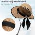 Beach Hats for Women, Straw Hat for Women UPF 50+ UV Sun Protection Foldable Sun Hat