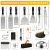 Griddle Accessories Kit, Terlulu 29 PCS Flat Top Grill Accessories for Blackstone and Camp Chef, Metal Spatula Set with Burger Press, Melting Dome, Scraper, Tongs, Carry Bag for Outdoor Grilling BBQ