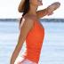 Beachsissi Women's Tummy Control 2 Piece Swimwear Hook Design Printed Tankini Set