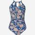 CUPSHE Women's One Piece Swimsuit High Neck Tummy Control Swimwear Bathing Suit