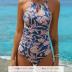 CUPSHE Women's One Piece Swimsuit High Neck Tummy Control Swimwear Bathing Suit