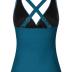 Firpearl Women Underwire Tankini Top Only Twist V Neck Swimsuits for Big Busted Ruched Tummy Control Bathing Suits Top
