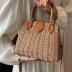 Cross Body Handbags for Women Straw Woven Beach Bag 2024 Summer Handmade Purses Wicker Rattan Bag Holiday