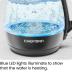 Chefman 1L Electric Tea Kettle with LED Lights, Automatic Shut Off, Removable Lid, Boil-Dry Protection, Hot Water Electric Kettle Water Boiler, Electric Kettles for Boiling Water