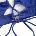 ZAFUL Women's Cutout Bikini Sets Scoop Neck Back Criss Cross Tie Ribbed High Cut Bikini Swimsuit Two Piece Bathing Suits