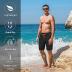 Mens Swim Trunks with Compression Liner Quick Dry Swimsuit 7 inch Inseam Swimming Shorts with Zipper Pockets