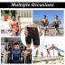 Mens Swim Trunks with Compression Liner Quick Dry Swimsuit 7 inch Inseam Swimming Shorts with Zipper Pockets