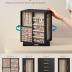 SONGMICS Jewelry Box 360° Rotating, Jewelry Storage Case with 5 Drawers, Jewelry Organizer, Glass Window, Spacious, Vertical Jewelry Storage, Open Design, Great Gift, Graphite Black UJBC170B01