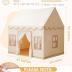 Large Kids Tent Playhouse Basic Mat with Star Lights, Flags and Tote Bags, Kids Play Tent Indoor & Outdoor, Washable Teepee Tent for Boys & Girls, Kids Play House for Toddler, Neutral Color