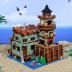 Fishing Village Store House Building Set with LED Light, 1881 PCS Wood Cabin Mini Building Block, STEM Architecture Toys Kit, Birthday Gift for Adults Ages 8-12+ Years（Not Compatible with Set ）