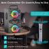 Bluetooth Speakers, 60W Portable Wireless Loud Outdoor Home Party Bluetooth Speaker with Subwoofer, FM Radio, LED Colorful Lights, Microphone, Remote and Big Powerful Stereo Deep Bass Sound Boombox
