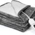 JAQUETEA Heated Blanket Electric Throw - 50''x60'' Heating Blanket Throw 4 Hours Auto-Off & 4 Heating Levels Over-Heat Protection, Machine Washable Flannel Sherpa,Electric Certification