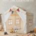 besrey Kids Tent, Kids Playhouse 2 in 1 with Padded Mat and String Lights, Large Play house with 2 Doors & 4 Windows, Kids Play Tent Indoor & Outdoor, Toddler Tent for Kids, 51" x35" x 51