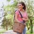 PICNIC TIME Cambridge Bike Basket, Personal Picnic Basket with Removable Shoulder Strap, Small Basket for Lunch, Bicycle Basket, (Wicker)