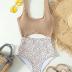 Floerns Women's Bathing Suit High Waisted Cut Out Monokini One Piece Swimsuit