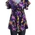 Fanuerg Women's Tankini Swimsuits Ruffled Flowy Tankini Tops with Boy Shorts Swimwear Tummy Control Two Piece Bathing Suits