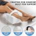 ComfiLife Knee Pillow for Side Sleepers – Cooling Leg Pillow for Side Sleeping – Knee Pillow with Strap for Hip Pain, Back Pain, Sciatica Pain Relief – Memory Foam Hip Pillow Contour Design