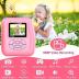 Instant Print Camera Gift for Kids Age 3-12 Girls Boys, 1080P HD Selfie Digital Camera, 12MP Kids Print Camera Toy with 180°Rotatable Camera, 16X Digital Zoom, 32GB TF Card, Colored Pens (Pink)