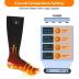 Heated Socks, Heated Socks for Women Men, 5000mAh Rechargeable Electric Heated Socks Up to 8 Hours, Washable Winter Warm Socks for Outdoors Work Fishing Hunting Skiing Riding Camping Foot Warmer