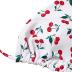 SOLY HUX Women's Bikini Sets Cherry Print Halter Triangle Tie Side Bathing Suits 2 Piece Swimsuit