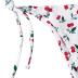 SOLY HUX Women's Bikini Sets Cherry Print Halter Triangle Tie Side Bathing Suits 2 Piece Swimsuit
