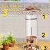 iBorn Metal Bird Feeder for Outside Hanging,Wild Bird Feeders for Cardinal,18cm Large Roof&Tray Brushed Copper 6 Port (Seed is not Included)