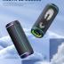 Ortizan Portable Bluetooth Speaker, 40W Loud Sound and Deep Bass, IPX7 Waterproof, True Wireless Stereo, Bluetooth 5.3, Colorful Flashing Lights, Preset EQ, USB Play, for Home, Outdoor, Party, Black