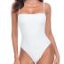 Women's One Piece Bathing Suit with Adjustable Straps Bandeau One Piece Swimsuit