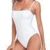 Women's One Piece Bathing Suit with Adjustable Straps Bandeau One Piece Swimsuit