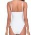 Women's One Piece Bathing Suit with Adjustable Straps Bandeau One Piece Swimsuit