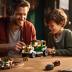 FUNWHOLE Vintage-Car Lighting Building-Bricks Set - Steampunk Vintage Vehicle LED Light Construction Building Model Set 282 Pcs for Adults and Teen