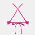 CUPSHE Bikini Top for Women Bathing Suit Criss Cross Self Tie Spaghetti Straps V Neck