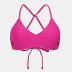 CUPSHE Bikini Top for Women Bathing Suit Criss Cross Self Tie Spaghetti Straps V Neck