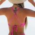 CUPSHE Bikini Top for Women Bathing Suit Criss Cross Self Tie Spaghetti Straps V Neck