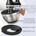Umite Chef Mixing Bowls with Airtight Lids, 8PCS Stainless Steel Nesting Mixing Bowls Set, 3 Grater Attachments & Non-Slip Bottoms, Black Kitchen Bowls, Size 5, 4, 3.5, 2, 1.5QT for Baking & Serving