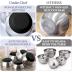 Umite Chef Mixing Bowls with Airtight Lids, 8PCS Stainless Steel Nesting Mixing Bowls Set, 3 Grater Attachments & Non-Slip Bottoms, Black Kitchen Bowls, Size 5, 4, 3.5, 2, 1.5QT for Baking & Serving