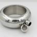 CNFLASK 3.5oz Mirror Polished Silver Bracelet Flask 304 Stainless Steel Bangle Shaped Drinking Flask With Funnel