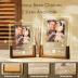 LUCKOR Unique Personalized Anniversary Gifts for Men Women, Customized LED Walnut Frame with Photos for Couple Boyfriend Girlfriend, Custom Spotify Plaque Birthday Gifts for Her Him Friends